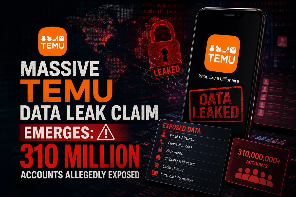 Massive Temu Data Leak Claim Emerges: 310 Million Accounts Allegedly Exposed